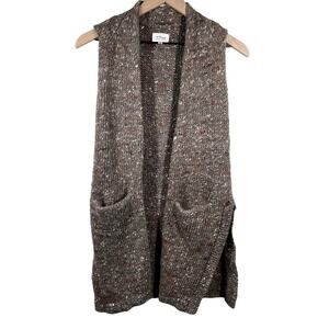 ARITZIA WILFRED Dunkirk Knit Vest Size XXS Wool Alpaca Silk Lagenlook Chunky